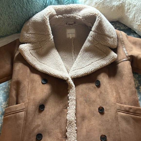 Avec Les Filles Faux Shearling Coat - Picture 4 of 8